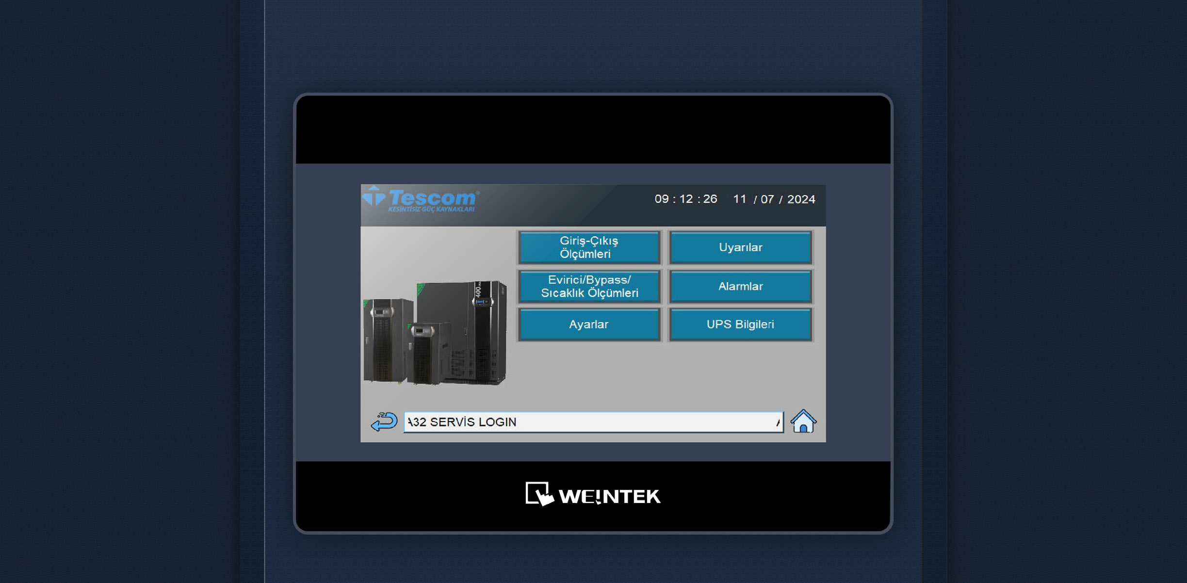 Tescom generator-UPS Communication