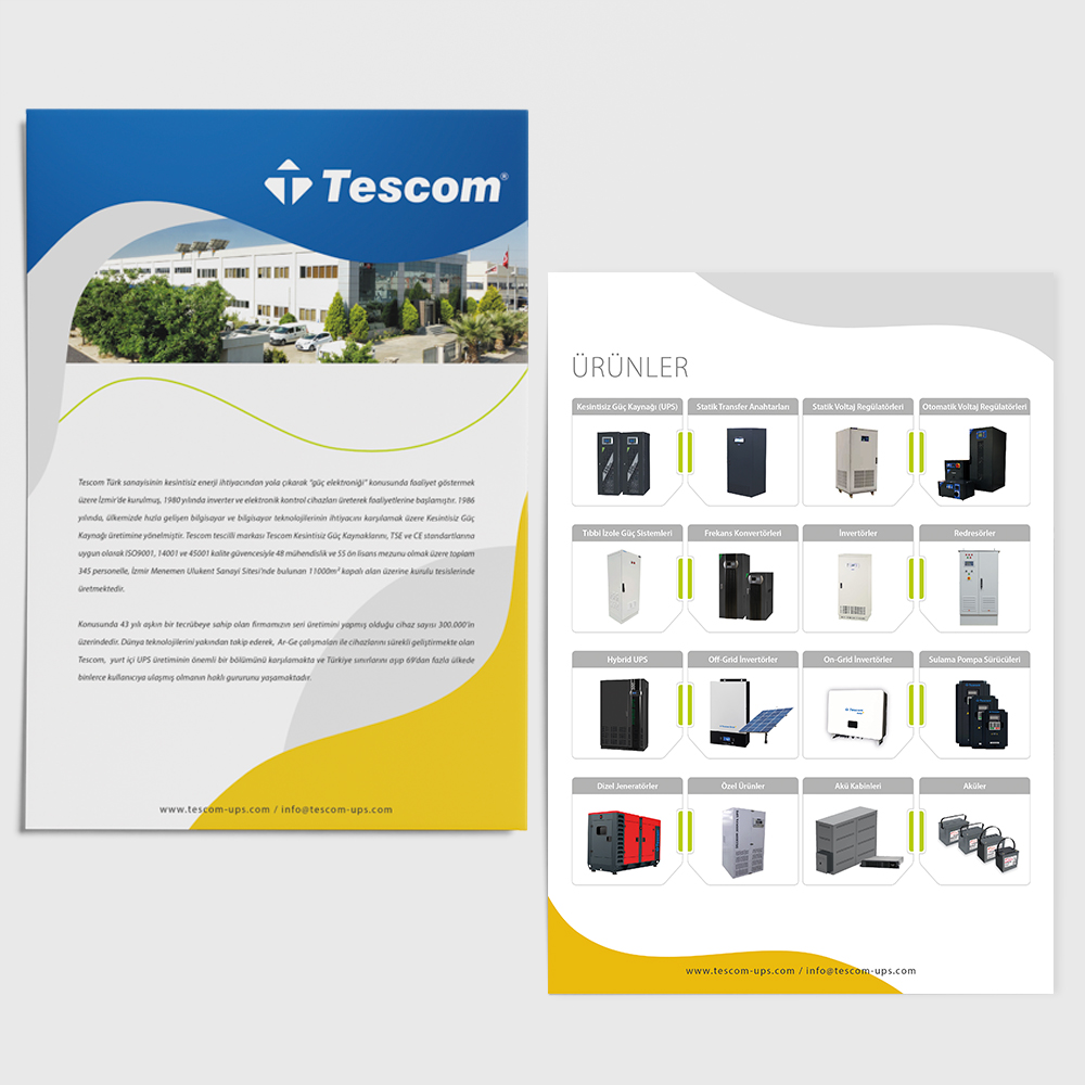 Tek Sayfa Flayer (Türkçe)