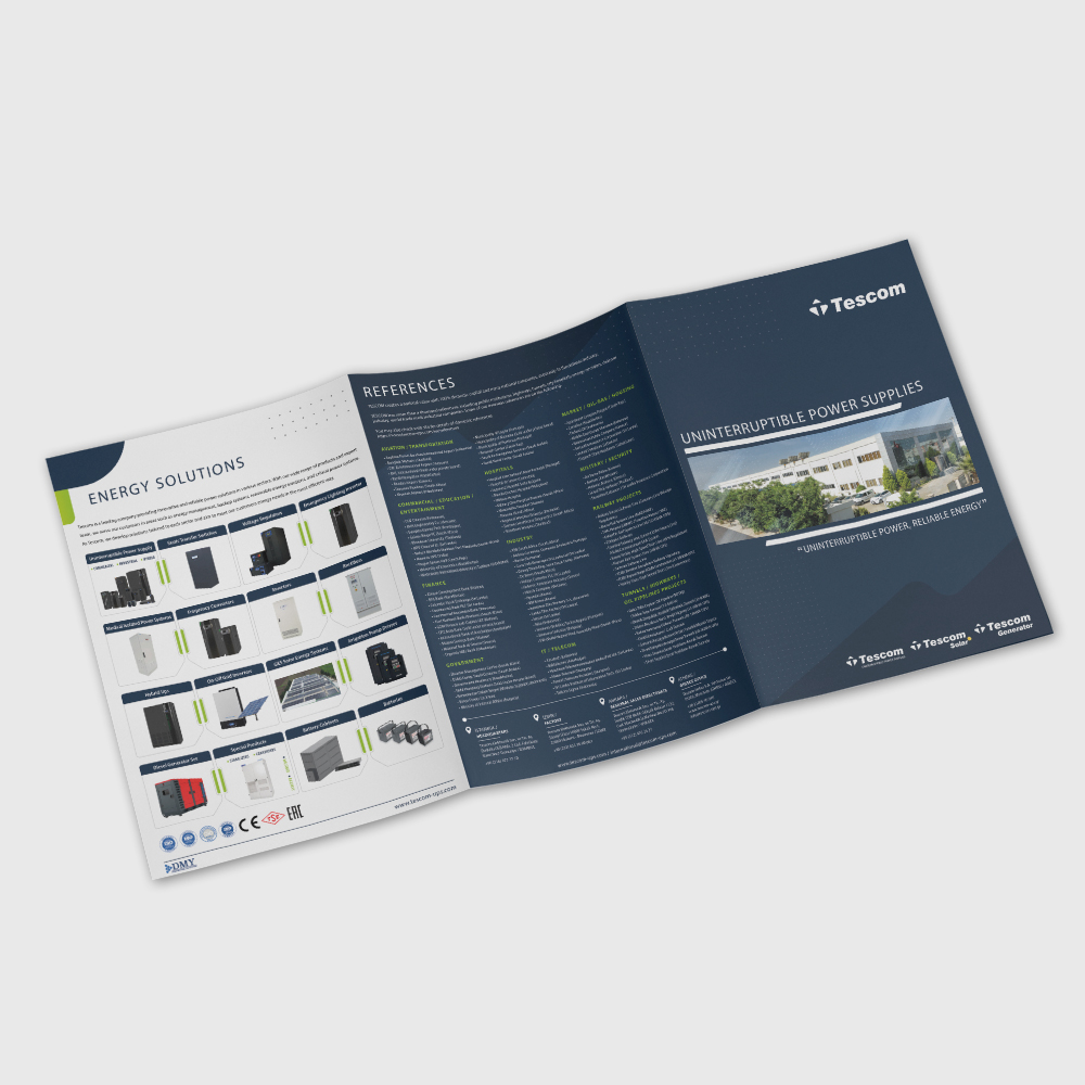 Fabrika Tanıtım Katlamalı Broşür (İngilizce)