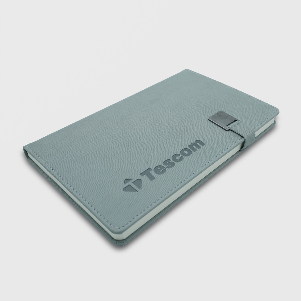 Termo Deri Ajanda Gri